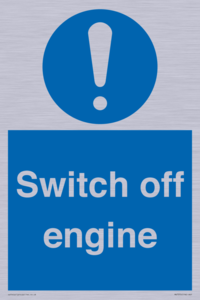 Switch off engine